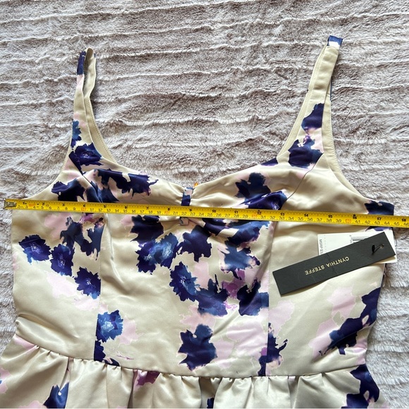 NWT Cynthia Steffe dress size 8 vintage retro 1950s style floral dress wedding - Picture 11 of 13